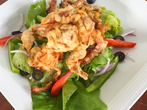 Soft Shell Crab Salad [สลัดปูนิ่ม]